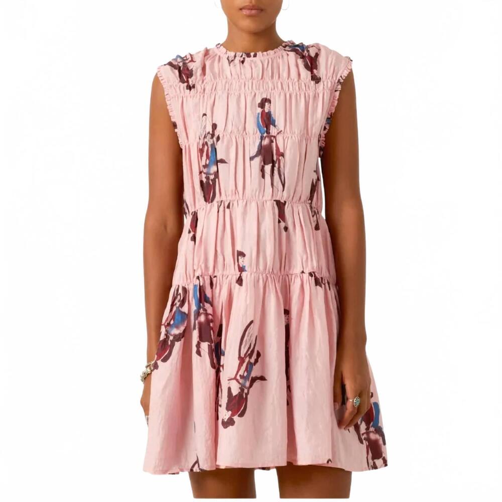 NEW ALIX OF BOHEMIA jule parisian pedal dress in light pink